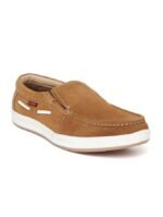Round-toe brown slip-on sneakers - Image 2