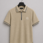 Knitting Dyed Polo Shirt