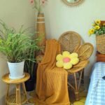 Rattan/ Cane Large Size Leaves Chair