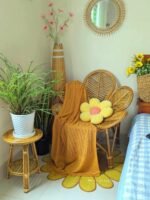 Rattan/ Cane Large Size Leaves Chair