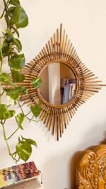 Rattan Wall Mirror - Image 2