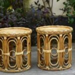 Rattan Stool Set